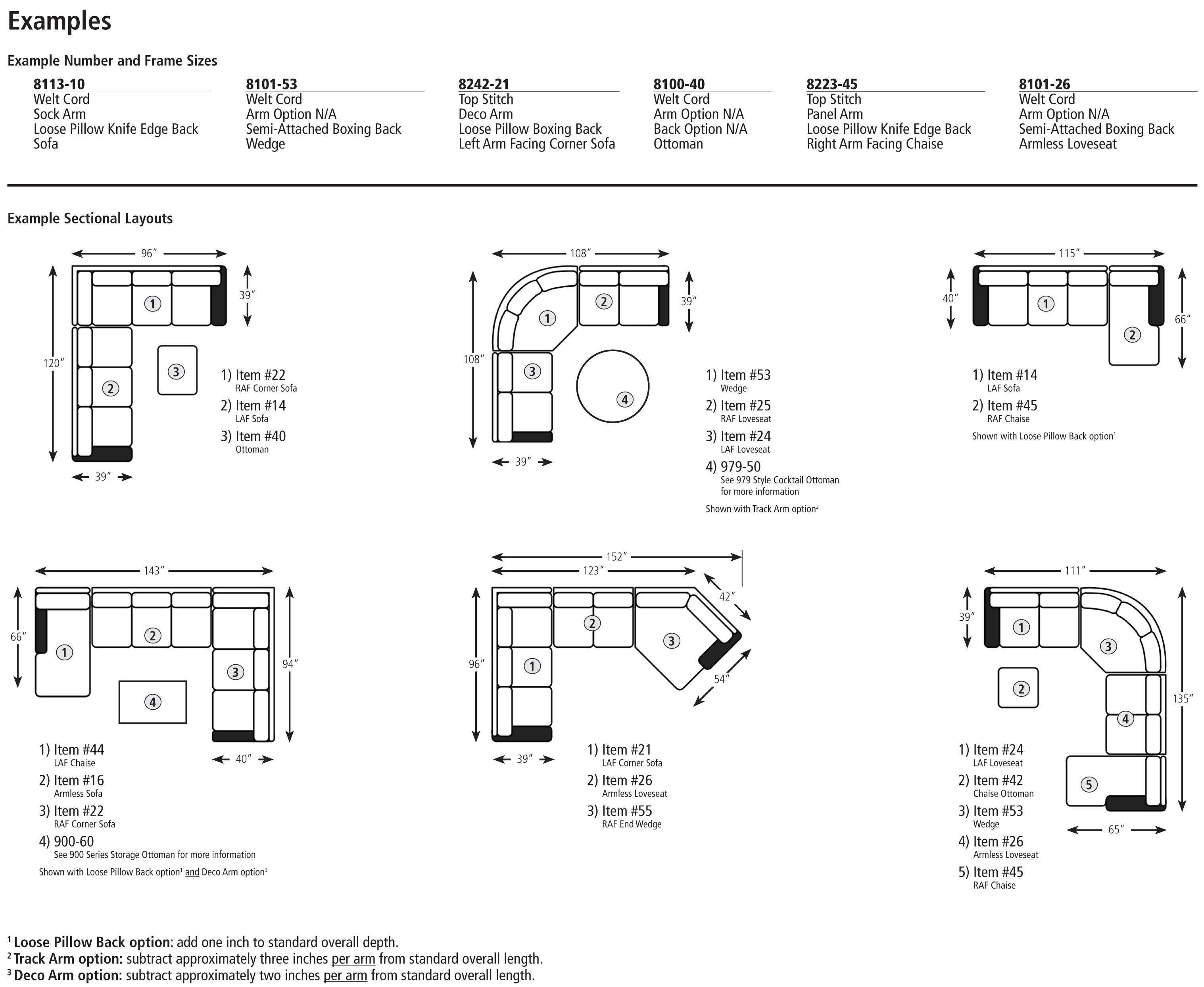 Smith Brothers Build Your Own (8000 Series) 8231L10 Contemporary Sofa